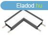 L-CONNECTOR FOR ELMARK PROFILE RECESSED 3000K FEKETE
