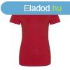 JT001F tri-blend Ni rvid ujj pl Just Ts, Solid Red-XS