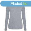 JT002F tri-blend Ni hossz ujj pl Just Ts, Heather Grey-