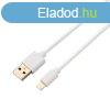 Avax CB104W PURE USB-A - Lightning 1m Cable White