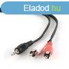 Gembird Jack stereo 3,5mm -> 2db RCA M/M audio kbel 2.5m