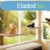 Macska fekhely ablakra, cica fekhely, ablakra tapaszthat ci