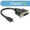 Delock HDMI micro D -> DVI-D M/F adapter 0.2m