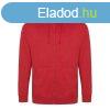 Just Hoods cipzros kapucnis frfi pulver AWJH050, Fire Red