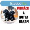 Vigyzz! A kutya harap! PVC tbla Labrador klyk kutyk 25x