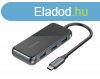Vention USB-C -> HDMI/USB3.0*3/PD (0,15m Szrke Aluminum 