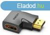 Vention HDMI/M (90fokos) -> HDMI/F (4K,sklapos, fekete),