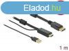 Delock 85963 HDMI-A -> DisplayPort kbel USB-A tpelltssal