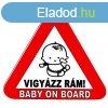 Vigyzz Rm! Baby On Board matrica 105x95mm
