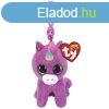 TY: Beanie Boos Clip ROSETTE lila unikornis 8, 5 cm