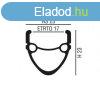 Abroncs 20" (406) 36H alu df, fekete MI