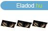 3 db sllyesztett foltos fekete GU10 AR111 trim nlkli 2 l