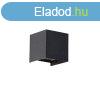 Kltri fali lmpa fekete, LED 2-fnyes IP54 - Edwin