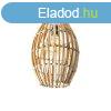 Bambusz vidki mennyezeti lmpa fehr sznnel - Canna Capsul