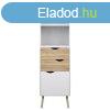 vitrines szekr&#xE9;ny, t&#xF6;lgy sonoma/feh&#x