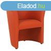 Klub fotel, textilb&#x151;r, narancss&#xE1;rga, CUBA