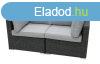 Rattan ktrszes pad SEVILLE (antracit)