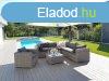 Rattan vltoz kszlet SEVILLA 6 f szmra (szrke)