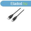 USB 2.0 nyomtatkbel, USB-A/USB-B, 1 m, EQUIP