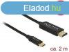 Delock USB Type-C koax kbel HDMI-hoz (DP Alt Mode) 4K 60 Hz