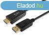 talakt kbel, DisplayPort-HDMI, 3m, EQUIP