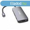 USB eloszt-HUB, USB-C PD/2xHDMI/3xUSB-A/SD/mSD, VERBATIM