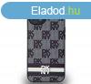 DKNY PU Leather Checkered Pattern and Stripe Apple iPhone 14