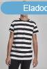 Urban Classics Block Stripe Tee blk/wht