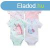 Foxy Baby Rvid ujj pamut body szett (4db-os) ( 74 ) - Unik