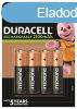 Tlthet elem, AA ceruza, 4x2500 mAh, DURACELL