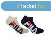 FILA-F9199 INVISIBLE SOCKS 2 PACK-189 NAVY/GREY Keverd ssze