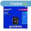 Goodram microSDHC 16GB Class 10 memriakrtya SD adapterrel 