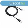 Canyon CFI-3 Braided Lightning - USB cable for iPhone 1m Bla