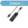 Hama BusPower USB2.0 Hub 4port On/Off Black