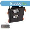 DOUBLE LED SPOT LIGHT 2X15W 230V 4000K BL+EMERGENCY KIT 92DL