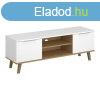 TV asztal 2D/140, feh&#xE9;r/k&#x151; t&#xF6;lgy