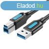 Vention COOBF 1m USB 3.0-USB-B kbel (fekete)