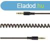 Gembird Jack stereo 3,5mm M/M audio kbel 1.8m fekete spirl