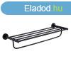 Welland Diamond fali trlkztart s polc - 60 cm - fekete