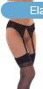 Suspenderbelt with Stockings Black OS