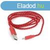 Platinet Omega Braided Micro USB to USB cable 1m Red