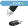 Adapter USB-C Lightning XO NB149-D (fekete)