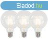 3 db E27 tompthat LED-izzlmpa G95 5W 470 lm 2700K