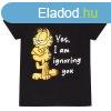 Unisex rvid ujj pl Garfield Ignoring You Fekete MOST 154