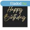 Happy Birthday Elegant szalvta 20 db-os 33x33 cm FSC