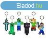 Minecraft kulcstart 8 cm puha figurval, 6 fle