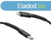 MobilNET Dtov a nabjac pleten kbel USB-C/Lightning, 3A