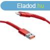 MobilNET Dtov a nabjac pleten kbel USB/Lightning, 3A, 