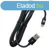 Sturdo Dtov a nabjac pleten kbel  USB/Lightning, 2A, ?