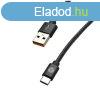 Sturdo Dtov a nabjac kbel USB/USB-C, 3A, 1.5m, ?ierny